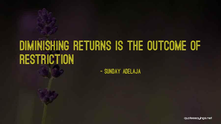Diminishing Returns Quotes By Sunday Adelaja