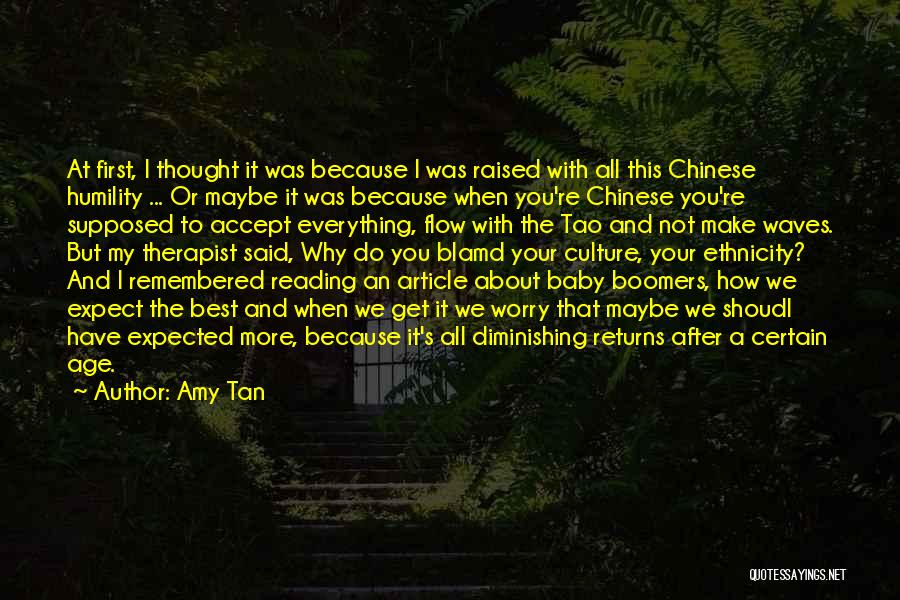 Diminishing Yourself Quotes By Amy Tan