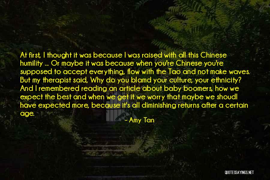 Diminishing Yourself Quotes By Amy Tan