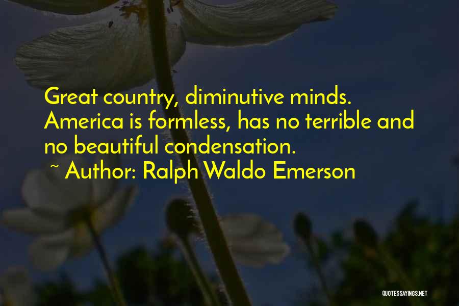 Diminutive Quotes By Ralph Waldo Emerson