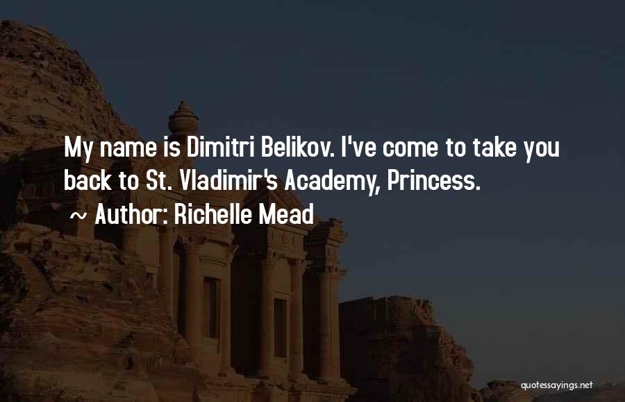 Dimitri Quotes By Richelle Mead