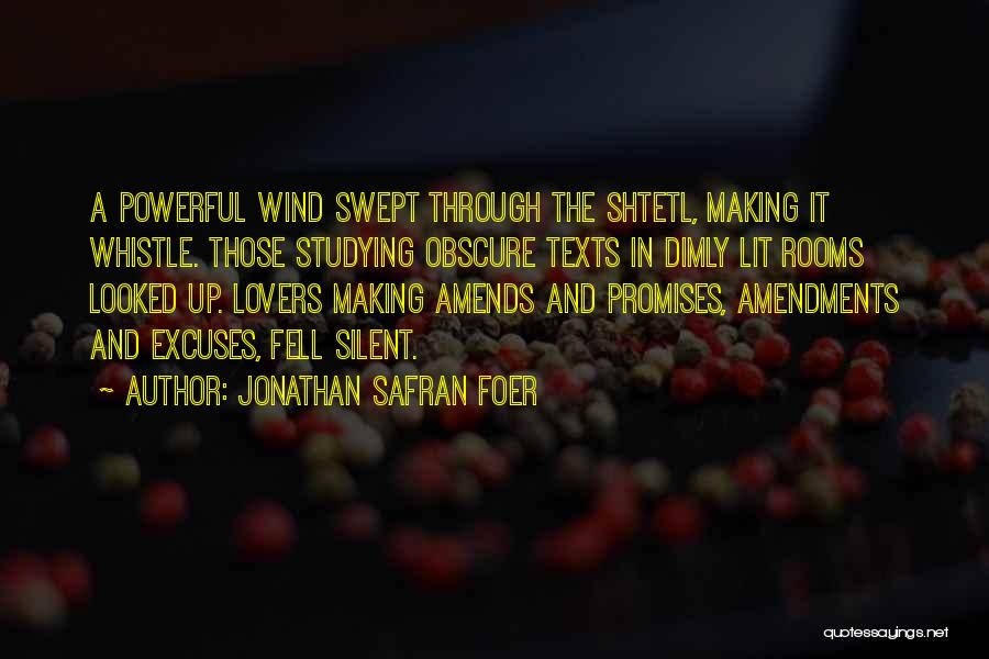 Dimly Lit Quotes By Jonathan Safran Foer