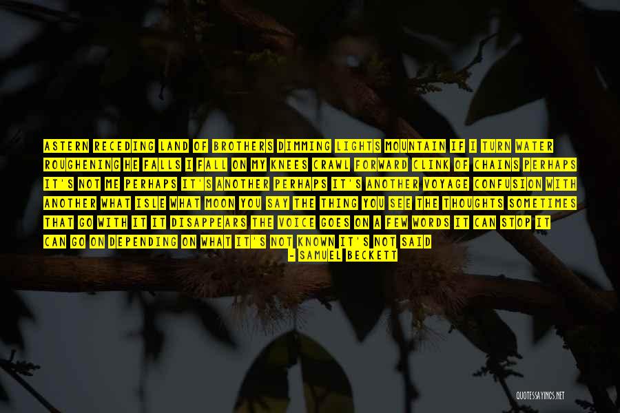 Dimming Lights Quotes By Samuel Beckett Dimming Lights Quotes By Samuel Beckett