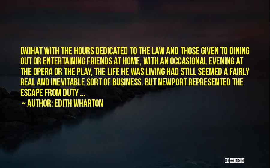 Dining Out With Friends Quotes By Edith Wharton