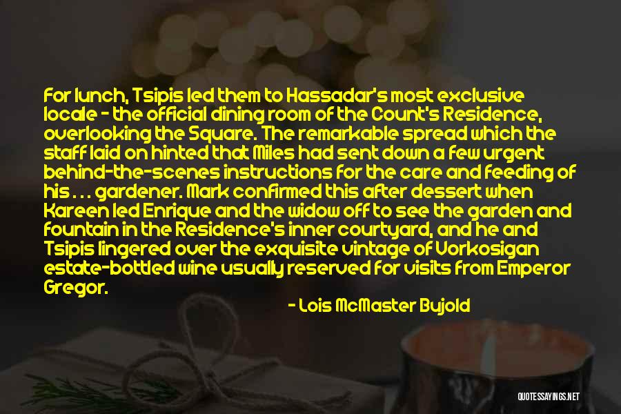 Dining Room Quotes By Lois McMaster Bujold