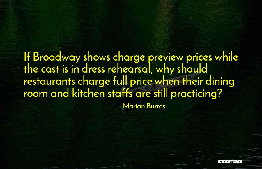 Dining Room Quotes By Marian Burros