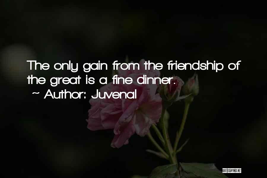 Dinner And Friendship Quotes By Juvenal