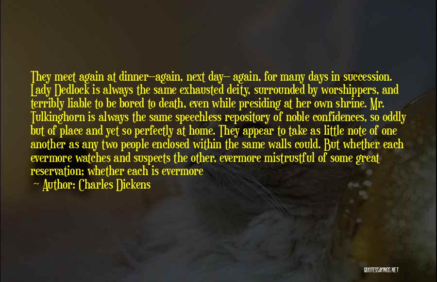 Dinner For Two Quotes By Charles Dickens