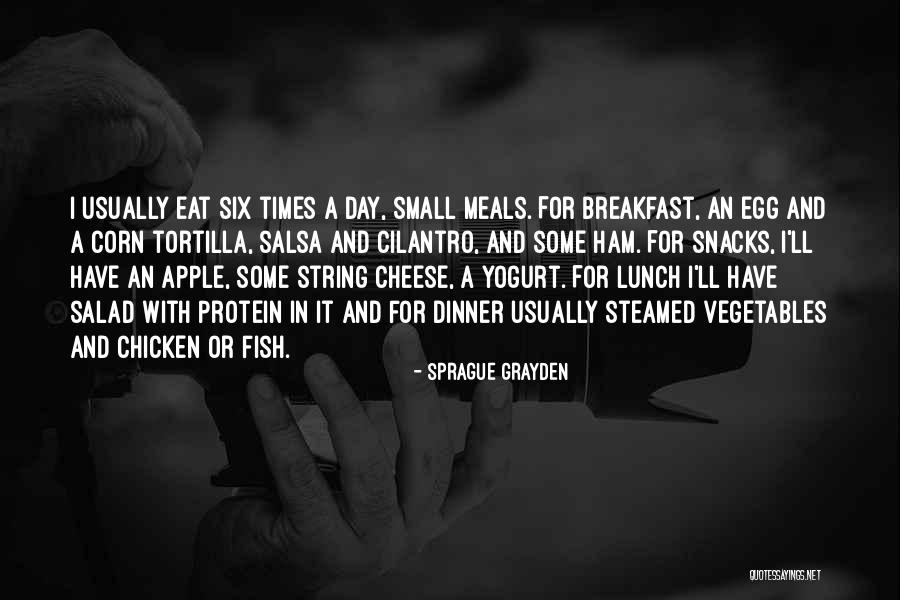 Dinner Times Of Day Quotes By Sprague Grayden