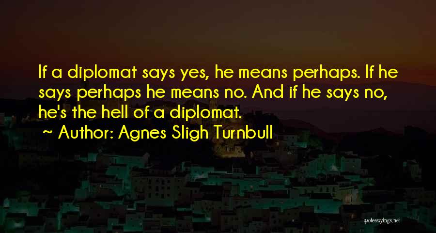 Diplomat Quotes By Agnes Sligh Turnbull