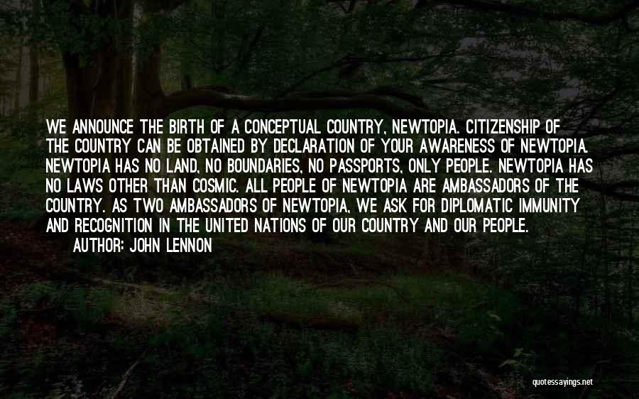 Diplomatic People Quotes By John Lennon