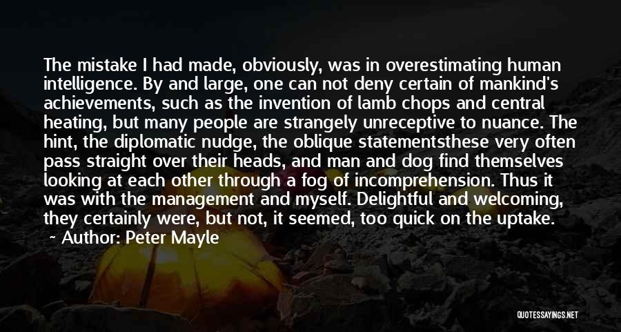Diplomatic Quotes By Peter Mayle