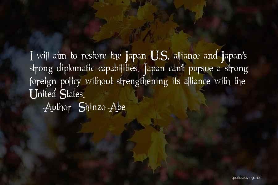 Diplomatic Quotes By Shinzo Abe