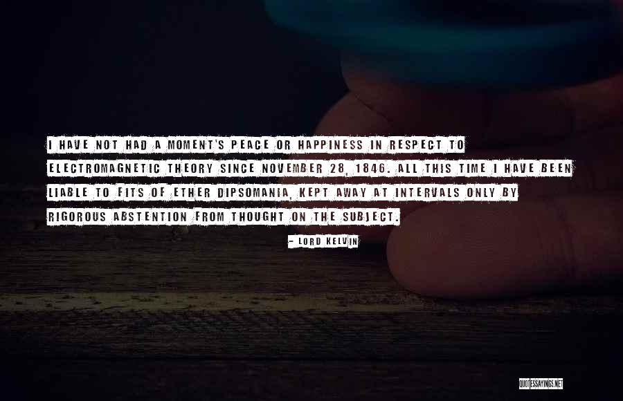 Dipsomania Quotes By Lord Kelvin Dipsomania Quotes By Lord Kelvin