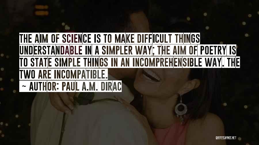 Dirac Quotes By Paul A.M. Dirac