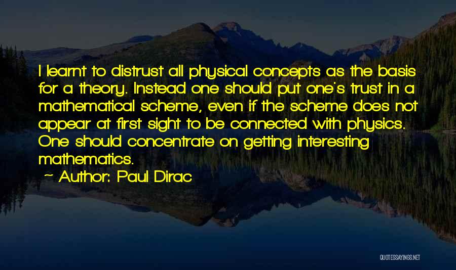 Dirac Quotes By Paul Dirac