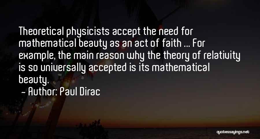 Dirac Quotes By Paul Dirac