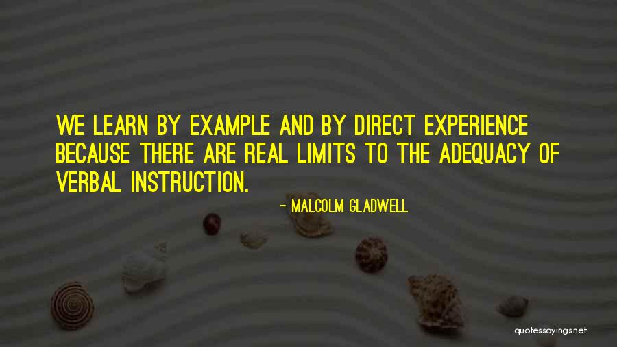 Direct Instruction Quotes By Malcolm Gladwell