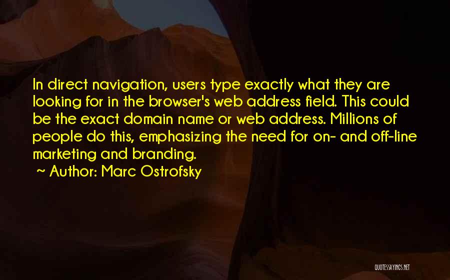 Direct Marketing Quotes By Marc Ostrofsky