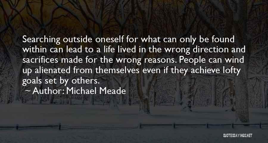 Direction And Goals Quotes By Michael Meade