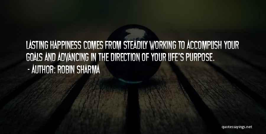 Direction And Goals Quotes By Robin Sharma