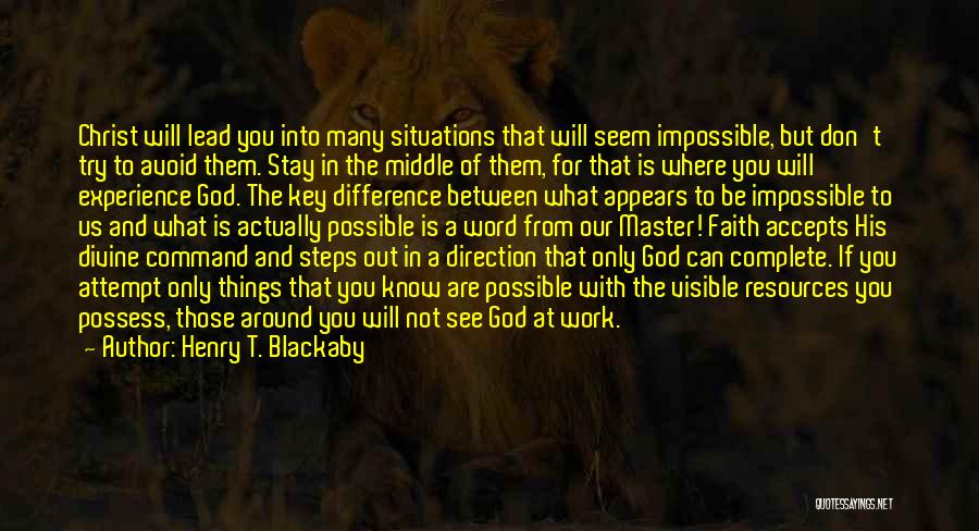 Direction From God Quotes By Henry T. Blackaby