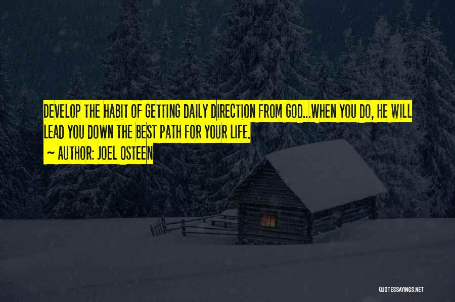 Direction From God Quotes By Joel Osteen