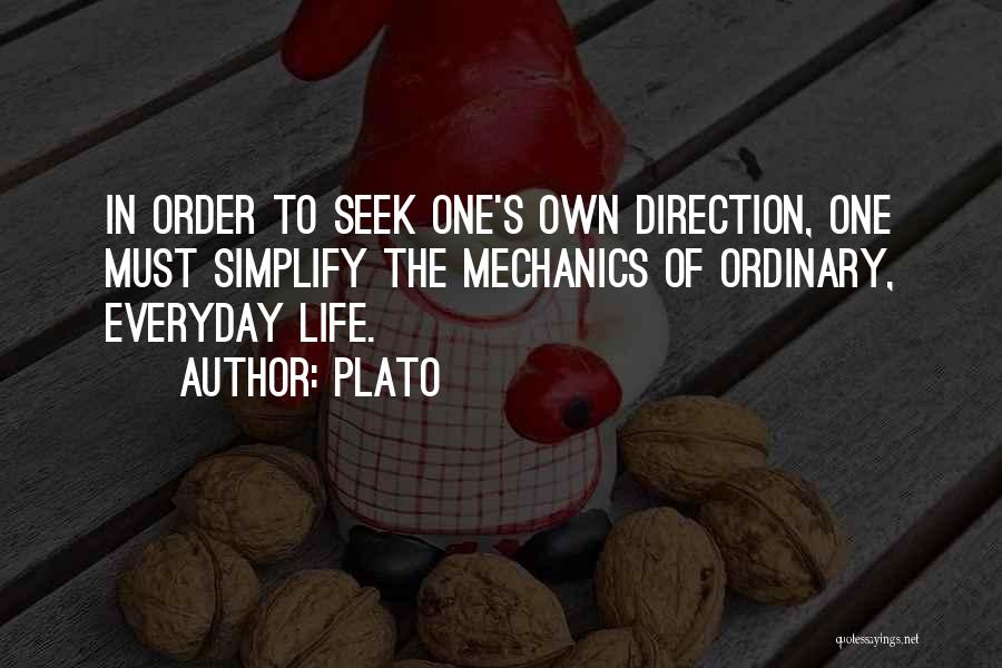 Direction Of Life Quotes By Plato