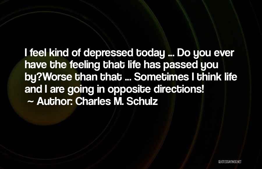 Directions In Life Quotes By Charles M. Schulz