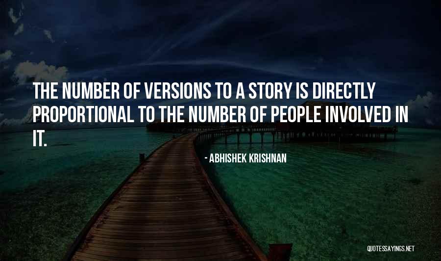 Directly Proportional Quotes By Abhishek Krishnan