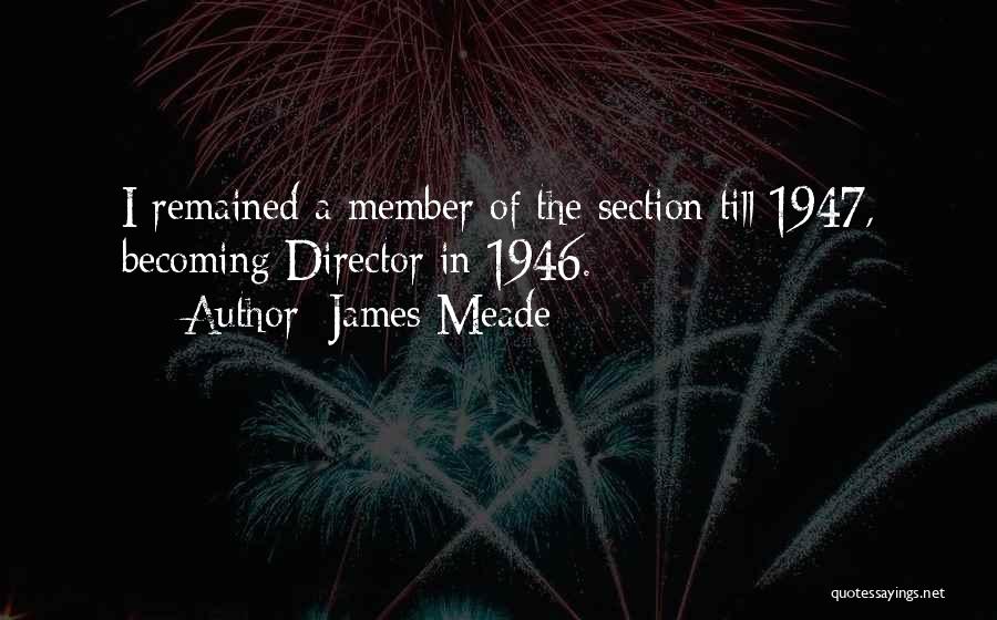 Director Quotes By James Meade