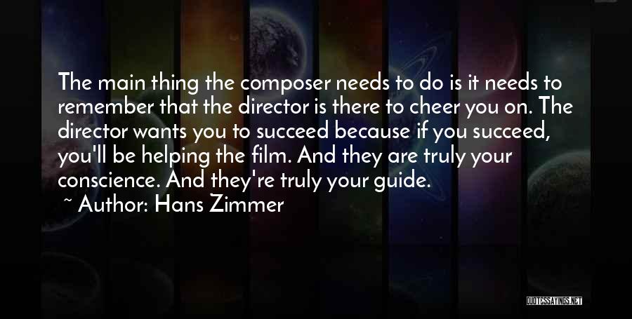 Directors Film Quotes By Hans Zimmer