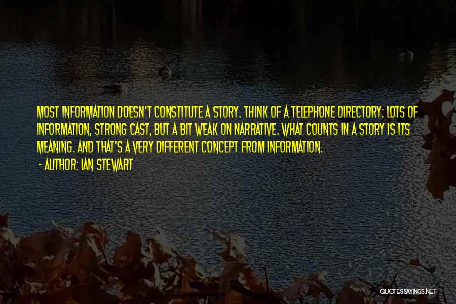 Directory Quotes By Ian Stewart