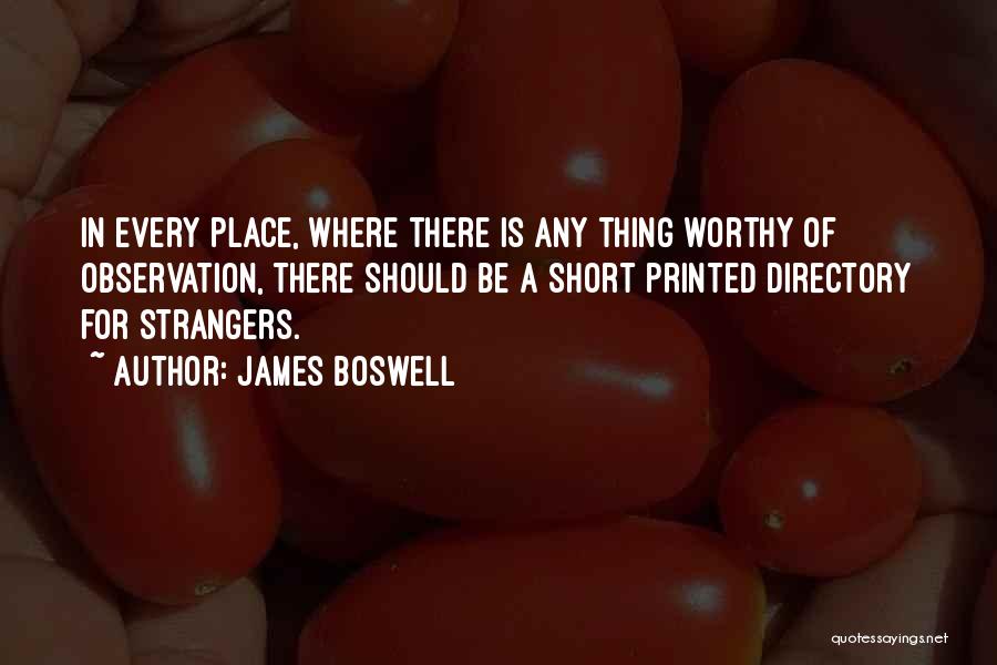 Directory Quotes By James Boswell