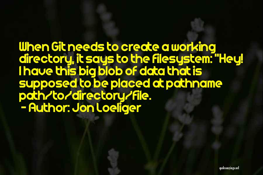 Directory Quotes By Jon Loeliger