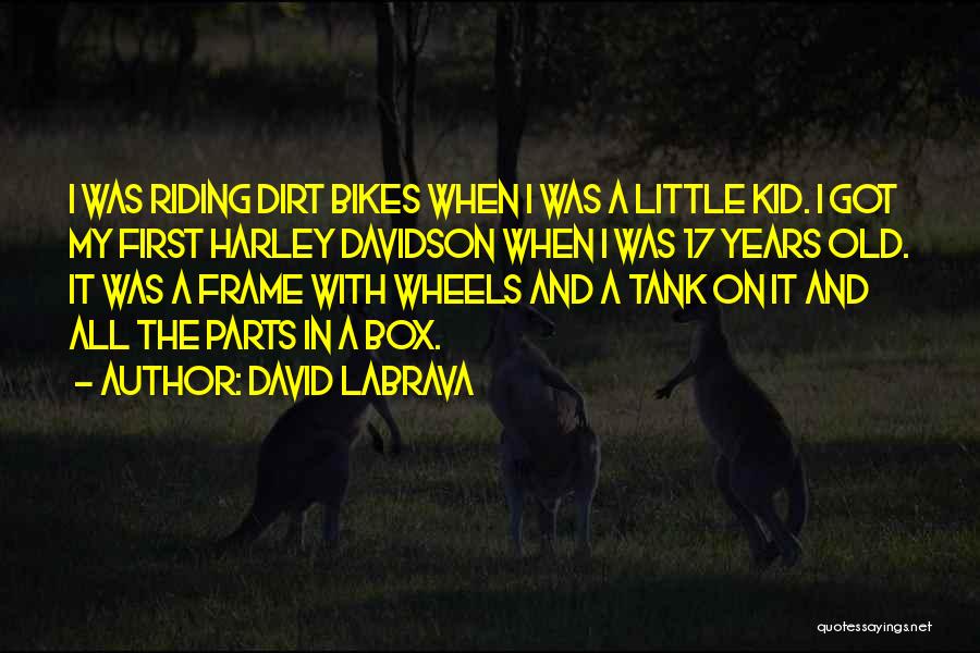 Dirt Bikes Quotes By David Labrava