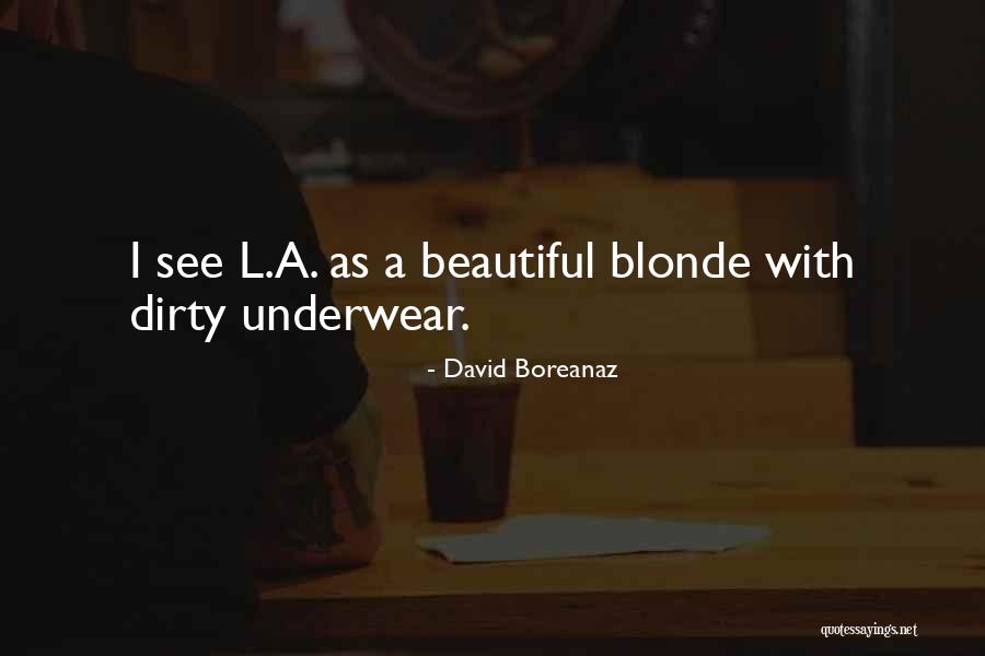 Dirty Underwear Quotes By David Boreanaz