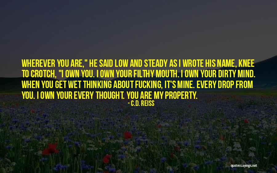 Dirty Wet Quotes By C.D. Reiss Dirty Wet Quotes By C.D. Reiss