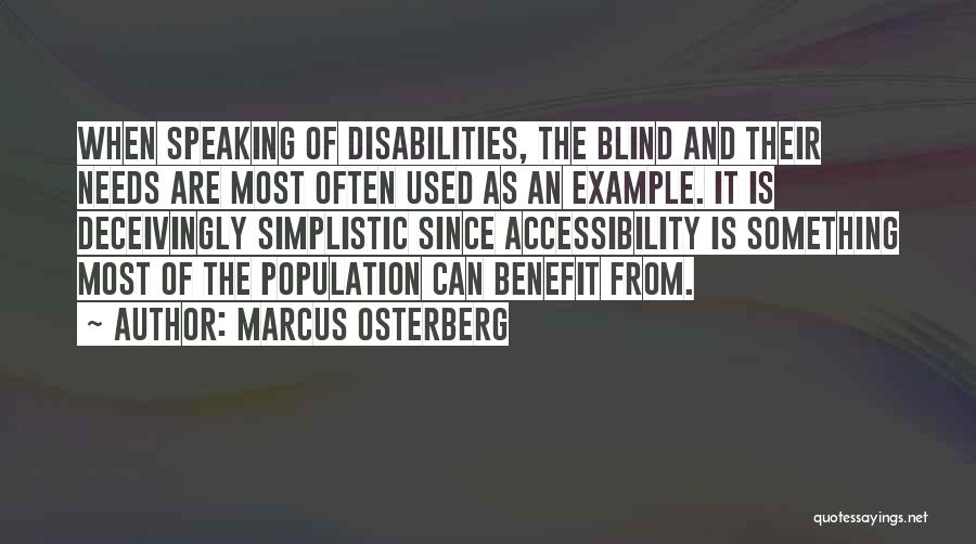 Disability Accessibility Quotes By Marcus Osterberg