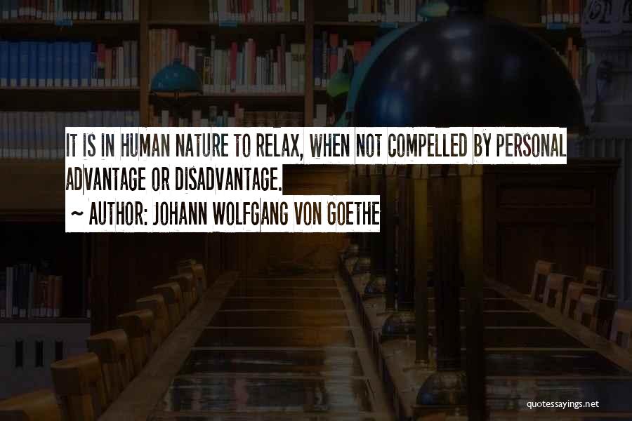 Disadvantage Quotes By Johann Wolfgang Von Goethe