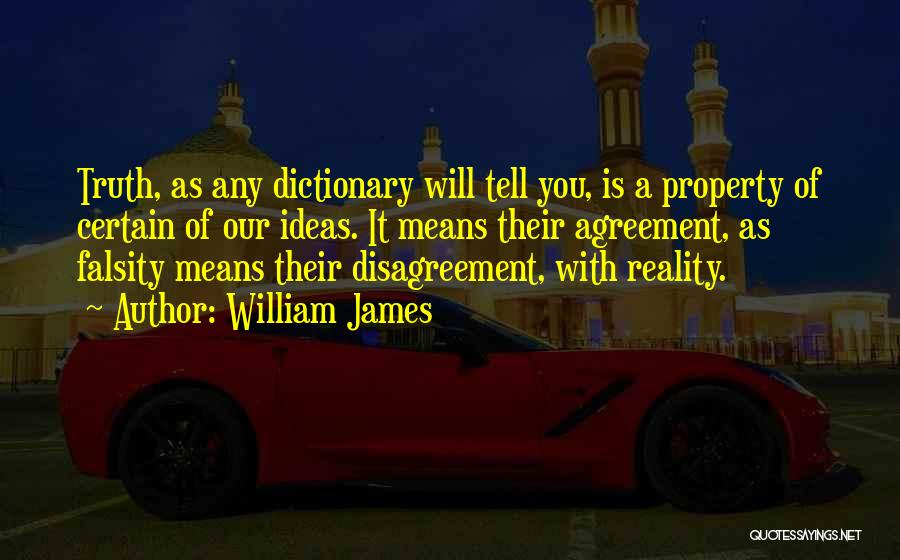 Disagreement Quotes By William James