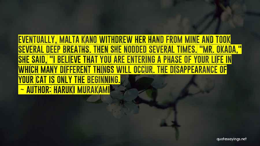 Disappearance Quotes By Haruki Murakami