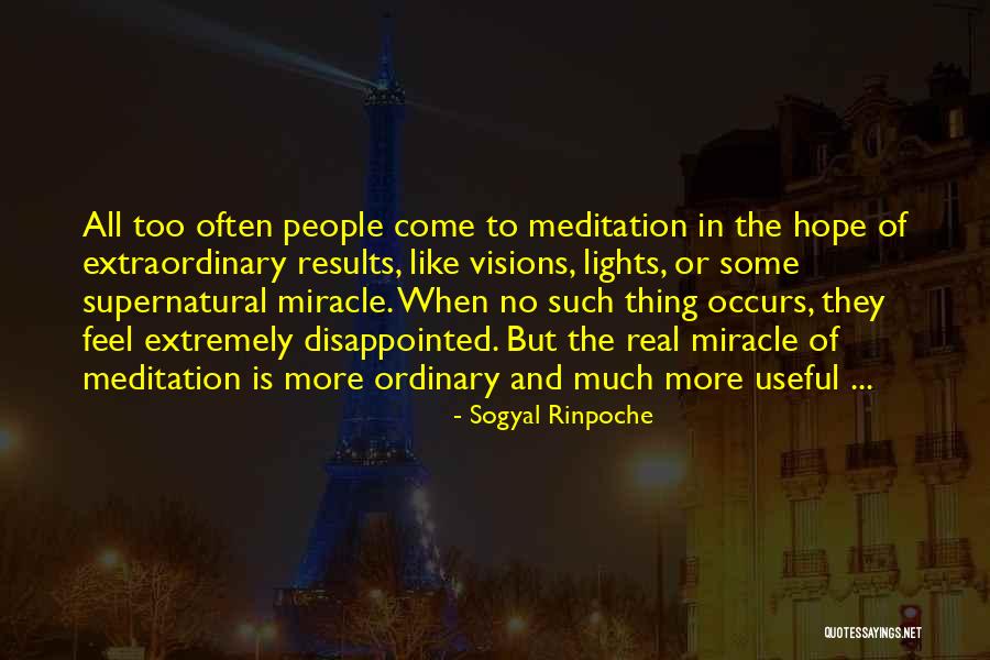 Disappointed Hope Quotes By Sogyal Rinpoche