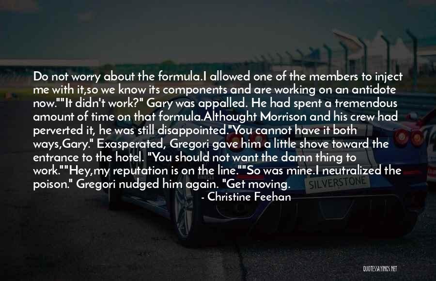 Disappointed To Him Quotes By Christine Feehan Disappointed To Him Quotes By Christine Feehan