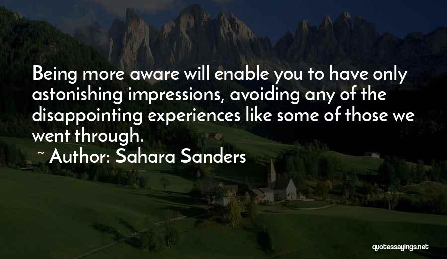 Disappointing Quotes By Sahara Sanders