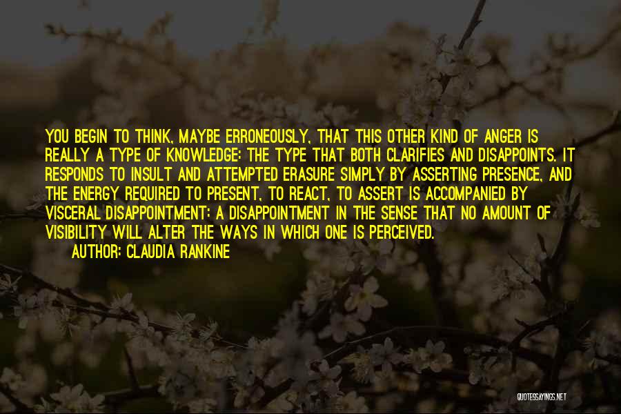 Disappointment And Anger Quotes By Claudia Rankine