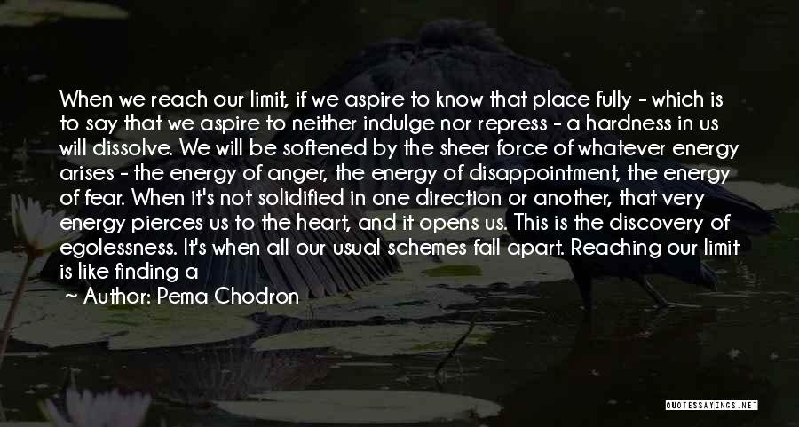 Disappointment And Anger Quotes By Pema Chodron
