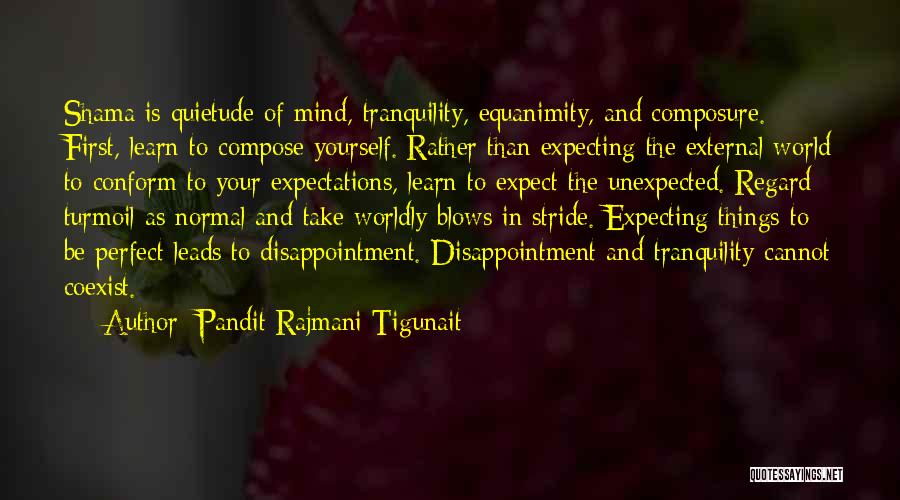 Disappointment And Expectations Quotes By Pandit Rajmani Tigunait