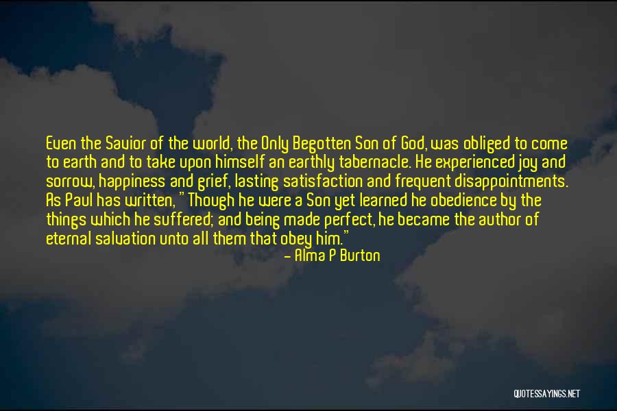 Disappointment And God Quotes By Alma P Burton