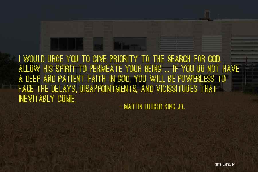 Disappointment And God Quotes By Martin Luther King Jr.